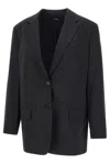 Theory Single Breasted Tailored Blazer In Black