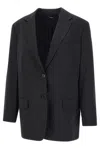 Theory Single Breasted Tailored Blazer In Black