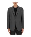 Theory Single-breasted Tailored Blazer In Black