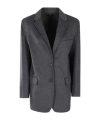 Theory New Divide Double Face Wool & Cashmere Oversized Blazer In Black