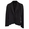 THEORY SINGLE-BREASTED THREE POCKETS BLAZER IN BLACK WOOL