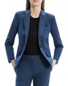 Theory Single Button Blazer In Ash Blue