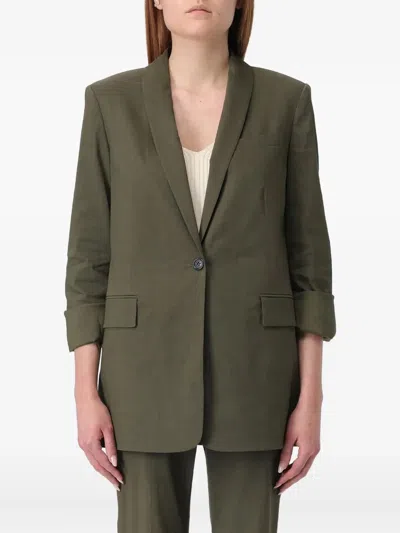 THEORY SINGLE-BUTTON LAPEL JACKET