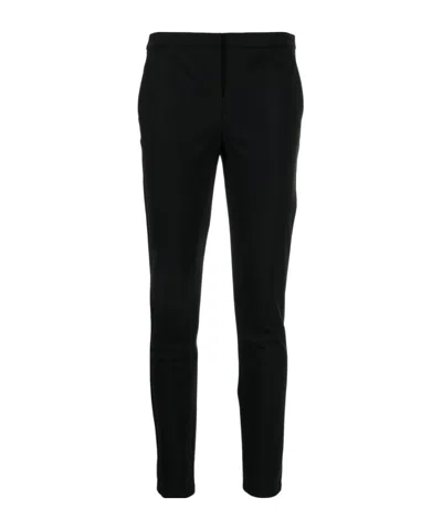 Theory Skinny-cut Concealed-fastening Trousers In Black
