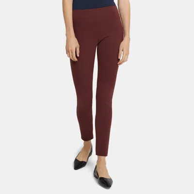 Theory Skinny Legging In Scuba In Oxblood
