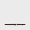 Theory Skinny Oblong Belt In Leather In Black