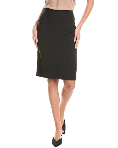 Theory Skinny Wool-blend Pencil Skirt In Black