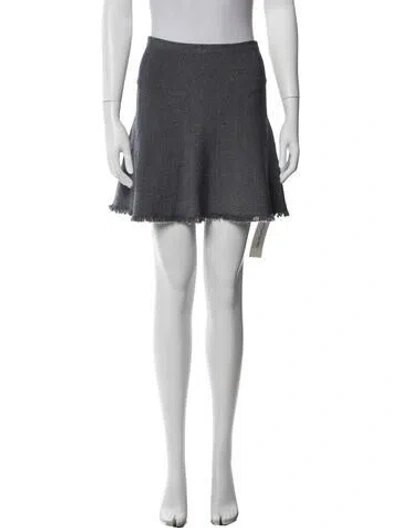 Pre-owned Theory Skirt In Gray