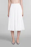 THEORY SKIRT IN WHITE POLYESTER