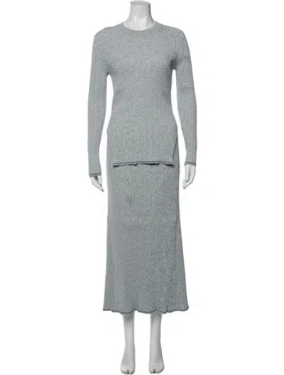 Pre-owned Theory Skirt Set In Blue