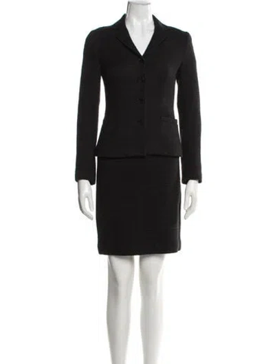 Pre-owned Theory Skirt Suit In Black