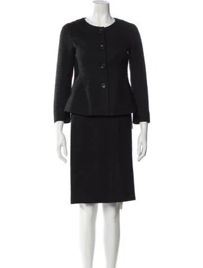 Pre-owned Theory Skirt Suit In Black