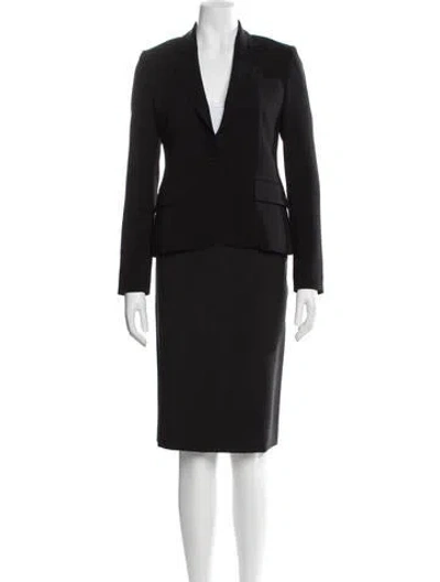 Pre-owned Theory Skirt Suit W/ Tags In Black