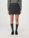 Theory Skirt  Woman Color Black In Schwarz