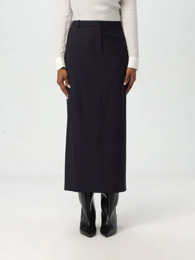 Theory Skirt  Woman Color Blue In Blau