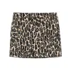 Theory Leopard Print Mini Skirt