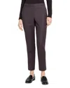 Theory Sleek Flannel Treeca Pull On Pant In Purple