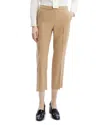 Theory Sleek Flannel Treeca Pull-on Pants In Brown