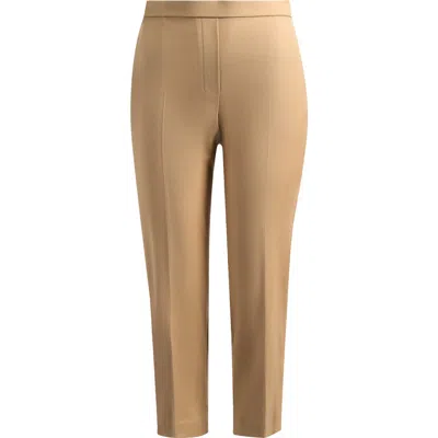 Theory Sleek Flannel Treeca Pull-on Pants In Nude