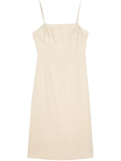 THEORY SLEEVELESS A-LINE MIDI DRESS