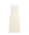 Theory A-line Midi Dress In Linen Blend In White