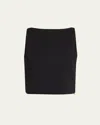 Theory Sleeveless Bateau-neck Top In Black