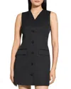 Theory Sleeveless Blazer With Dart Detailing And V-neckline In Black