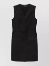 Theory Sleeveless Blazer With Dart Detailing And V-neckline In Black