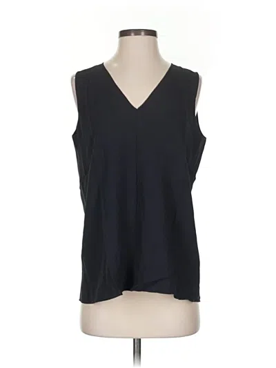Pre-owned Theory Sleeveless Blouse In Black