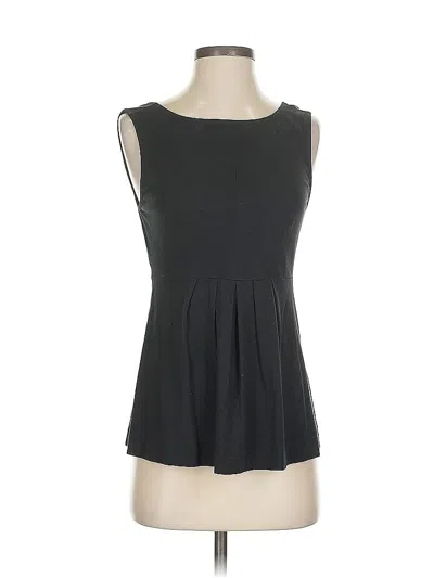 Pre-owned Theory Sleeveless Blouse In Black
