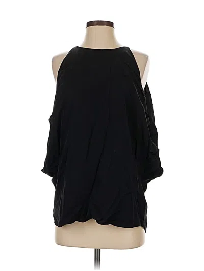 Pre-owned Theory Sleeveless Blouse In Black