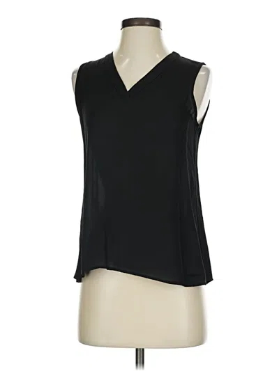 Pre-owned Theory Sleeveless Blouse In Black