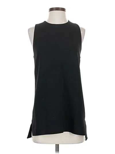 Pre-owned Theory Sleeveless Blouse In Black
