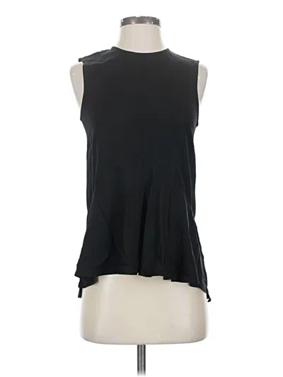 Pre-owned Theory Sleeveless Blouse In Black