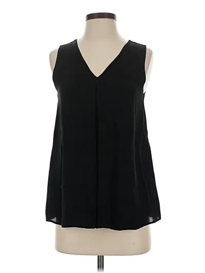 Pre-owned Theory Sleeveless Blouse In Black