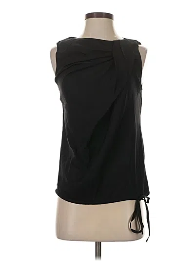 Pre-owned Theory Sleeveless Blouse In Black