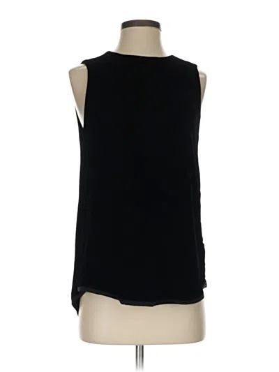 Pre-owned Theory Sleeveless Blouse In Black
