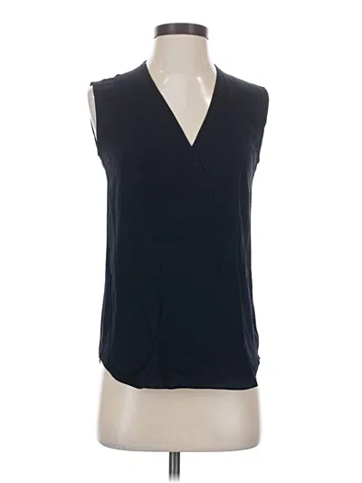 Pre-owned Theory Sleeveless Blouse In Black