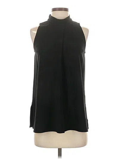 Pre-owned Theory Sleeveless Blouse In Black