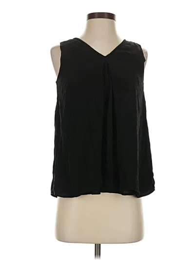 Pre-owned Theory Sleeveless Blouse In Black