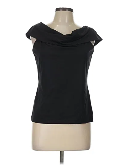 Pre-owned Theory Sleeveless Blouse In Black