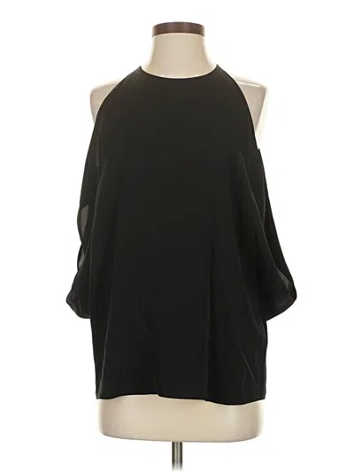 Pre-owned Theory Sleeveless Blouse In Black