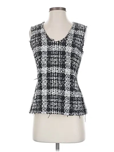 Pre-owned Theory Sleeveless Blouse In Black