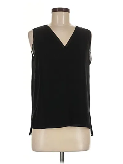 Pre-owned Theory Sleeveless Blouse In Black