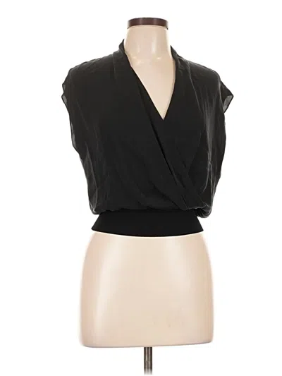 Pre-owned Theory Sleeveless Blouse In Black