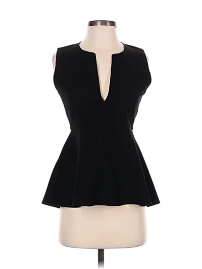 Pre-owned Theory Sleeveless Blouse In Black