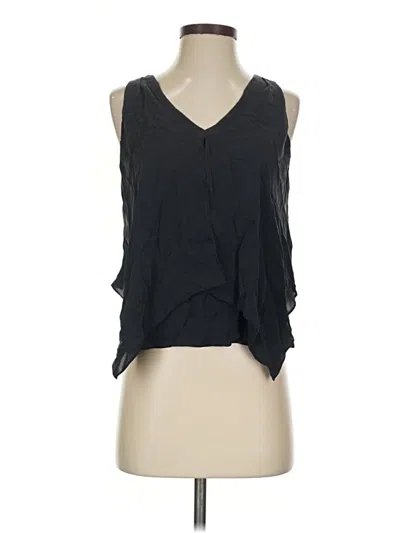 Pre-owned Theory Sleeveless Blouse In Black