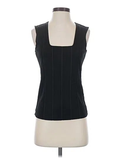 Pre-owned Theory Sleeveless Blouse In Black