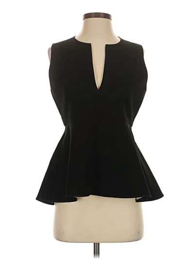 Pre-owned Theory Sleeveless Blouse In Black