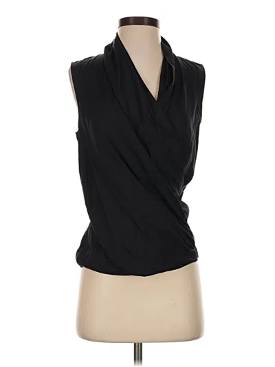 Pre-owned Theory Sleeveless Blouse In Black